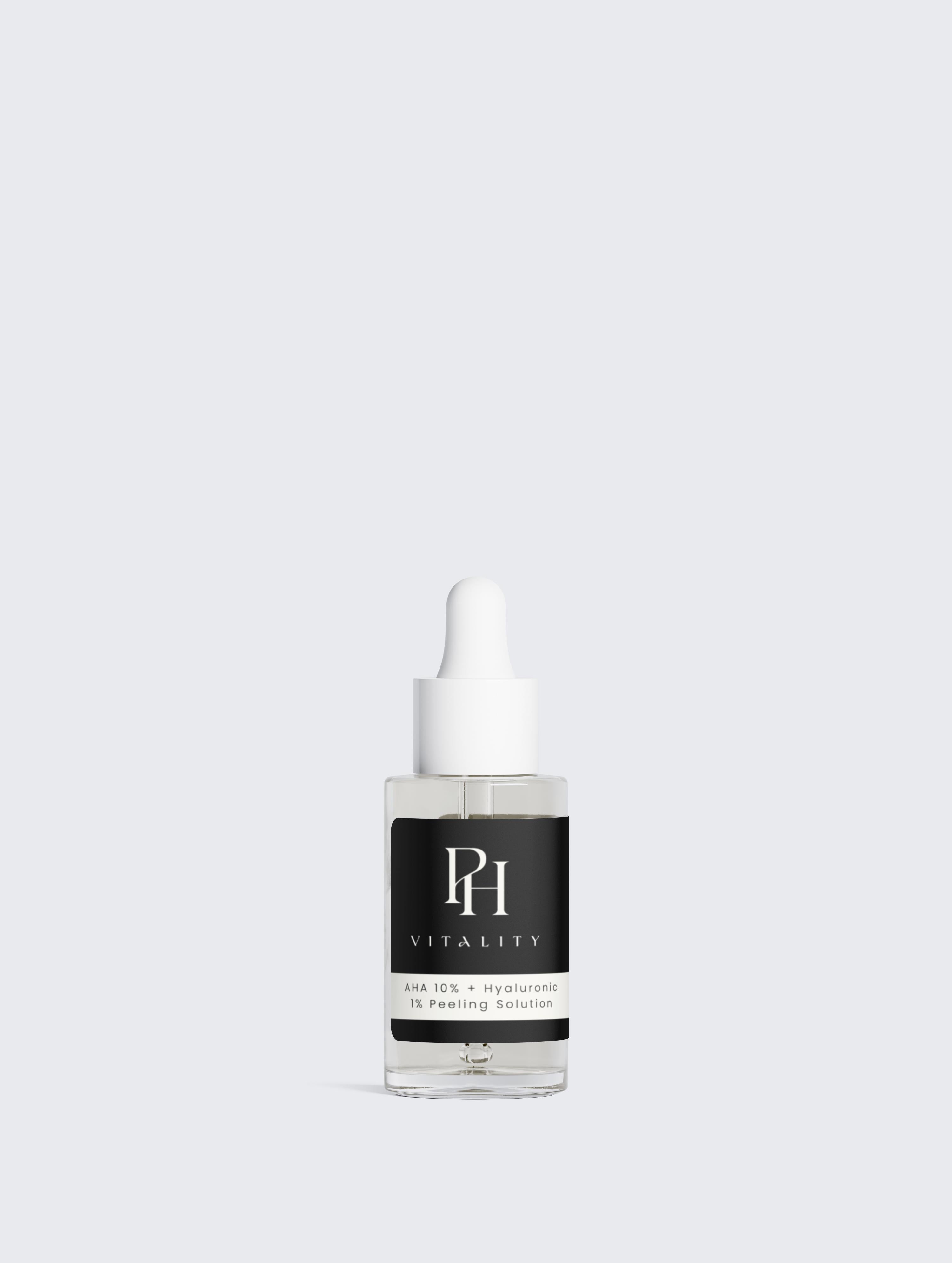 AHA 10% + Hyaluronic 1% Peeling Solution | Exfoliates & Brightens Skin