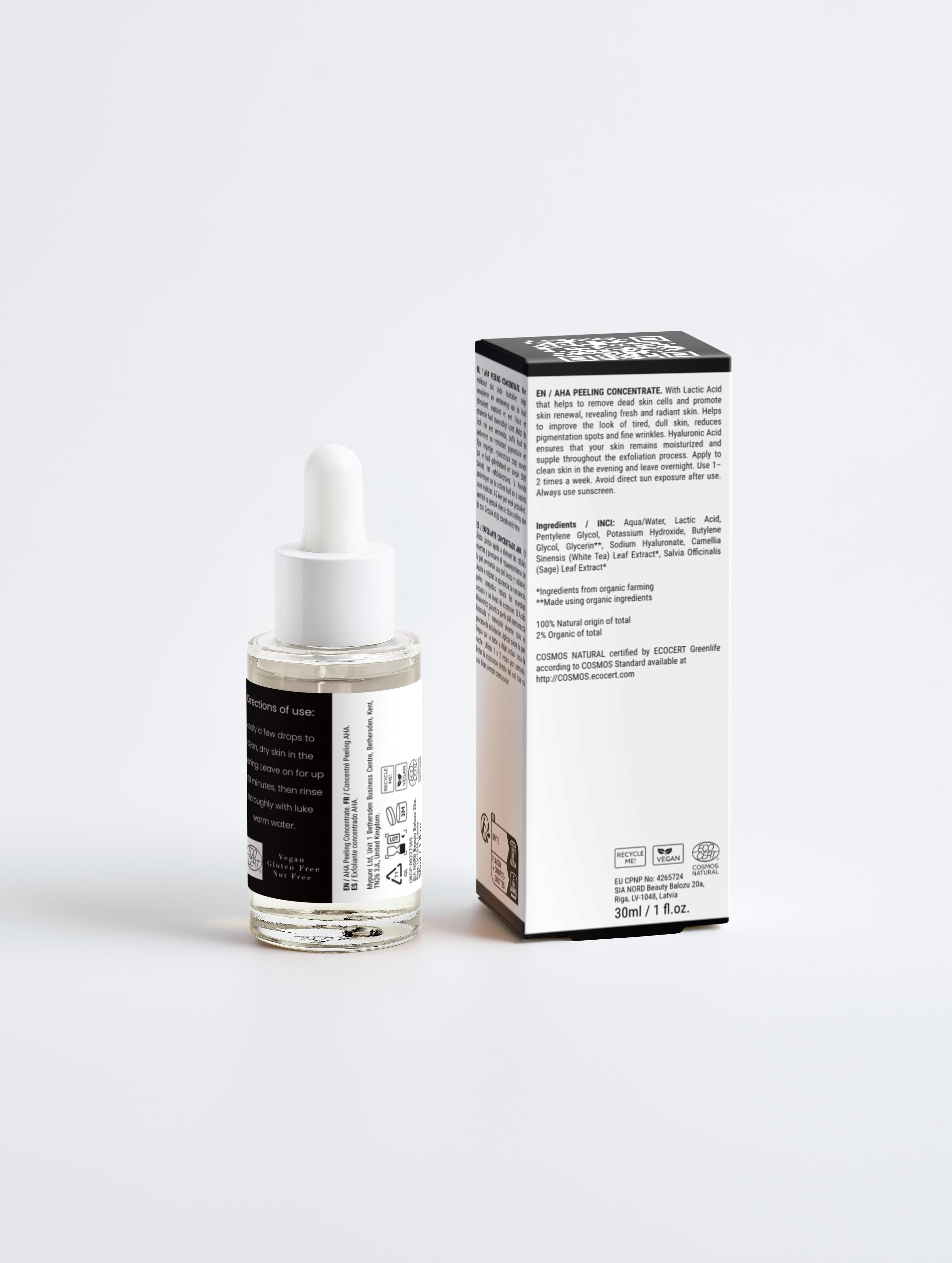 AHA 10% + Hyaluronic 1% Peeling Solution | Exfoliates & Brightens Skin